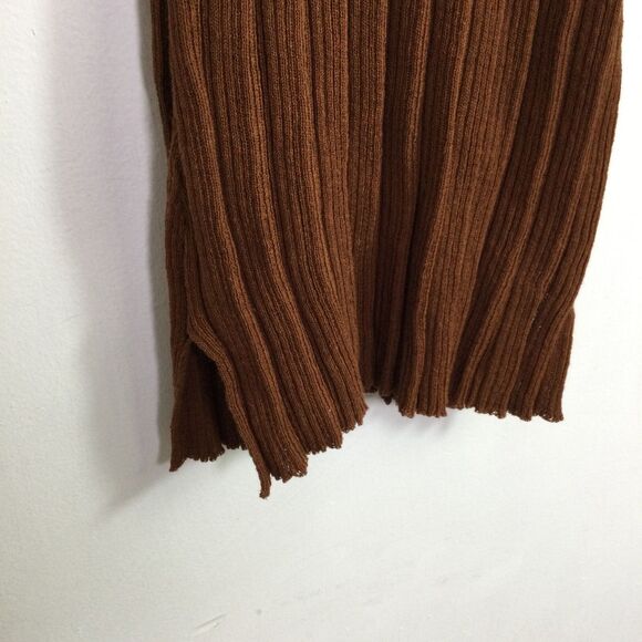 L*Space Wailea Linen Blend Long Sleeve Cover-Up Dress Coffee Size Small NWT - Picture 11 of 12